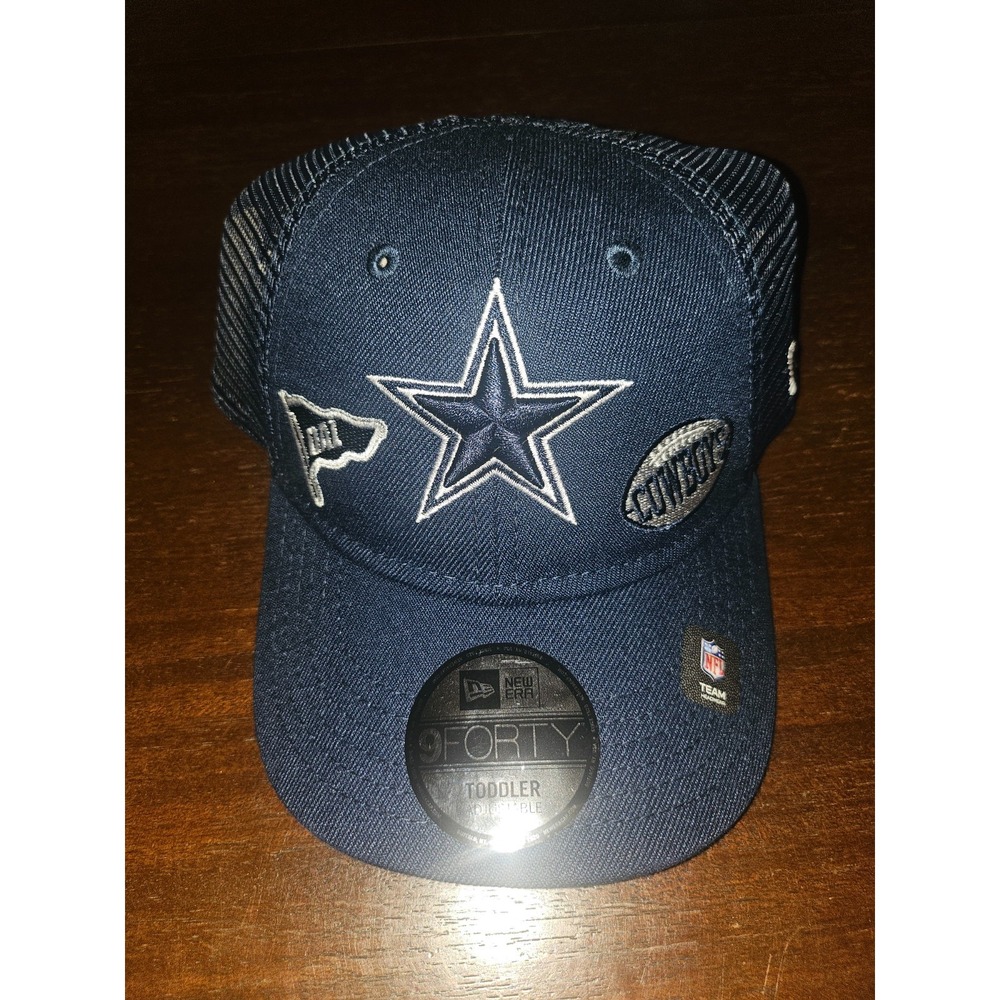 New Era 9Forty Toddler‎ Adjustable Dallas Cowboys Strapback Hat Blue Mesh Cap